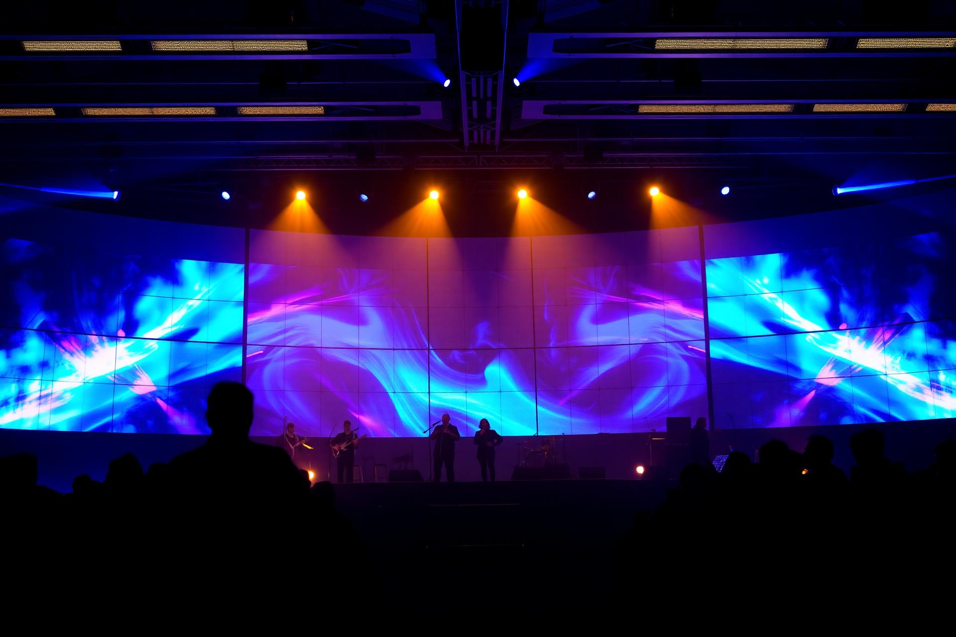 Church LED video wall installation